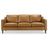 Cooper Mid-Century Modern Tan Genuine Leather Sofa - Ashcroft Imports Furniture