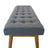 Delilah Mid-Century Modern Button-Tufted Upholstered Bench | Ashcroft Furniture
