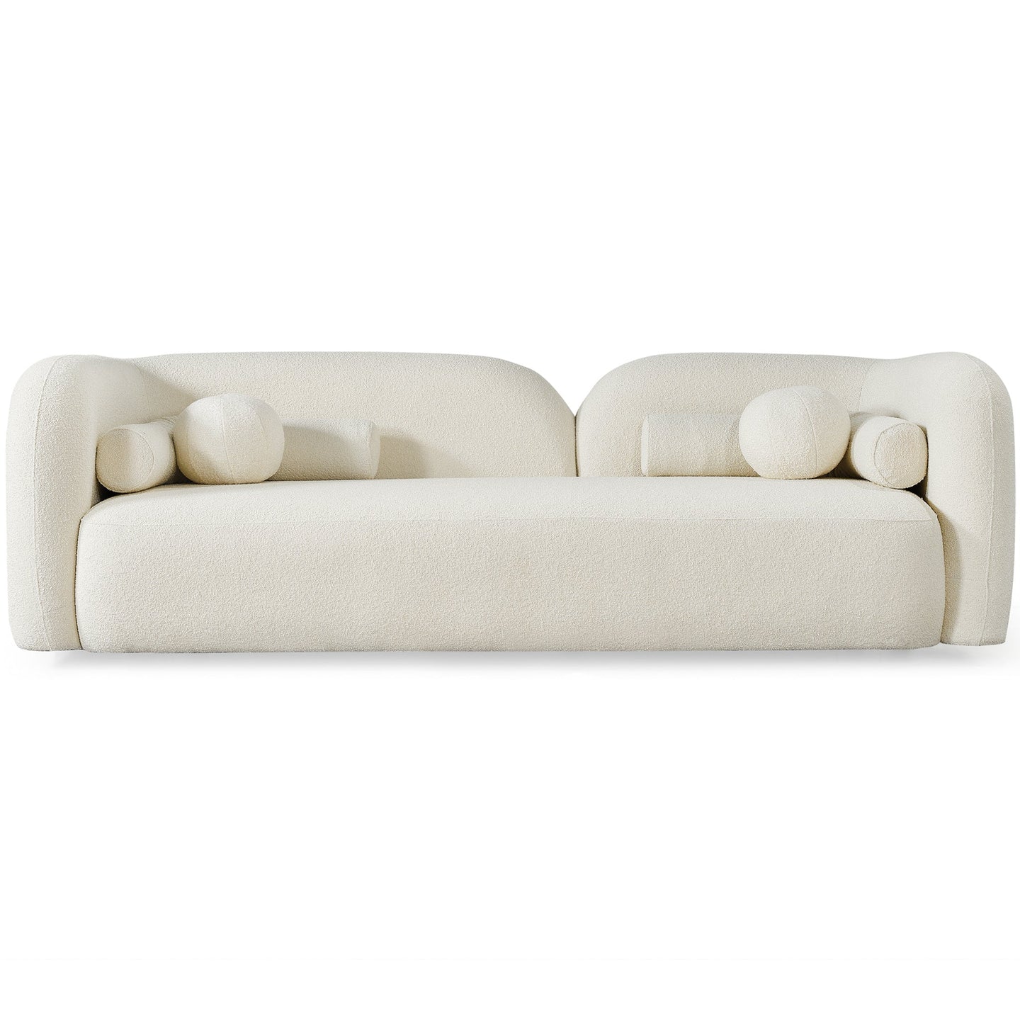 Donna Boucle Fabric Curved Sofa - Ashcroft Imports Furniture