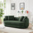 Dylan Round Arm Boucle Fabric Luxury Japandi Style Sofa - Ashcroft Imports Furniture