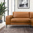 Easley Mid Century Modern Vegan Leather Wide-Arm Sofa - Ashcroft Furniture