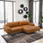Easley Mid Century Modern Vegan Leather Wide-Arm Sofa - Ashcroft Furniture
