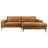 Easley Mid Century Modern Vegan Leather Wide-Arm Sofa - Ashcroft Furniture