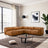 Findlay Mid Century Modern Vegan Leather Corner Sectional Sofa - Ashcroft Furniture