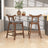 Hester Mid-Century Modern Set of Two Solid Wood Bar/Counter Chair - Ashcroft Imports Furniture