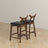 Hester Solid Wood Upholstered Square Bar Chair (Set Of 2)