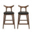 Hester Solid Wood Upholstered Square Bar Chair (Set Of 2)