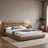 Hudson Tan Vegan Leather Upholstered King Platform Bed - Ashcroft Furniture