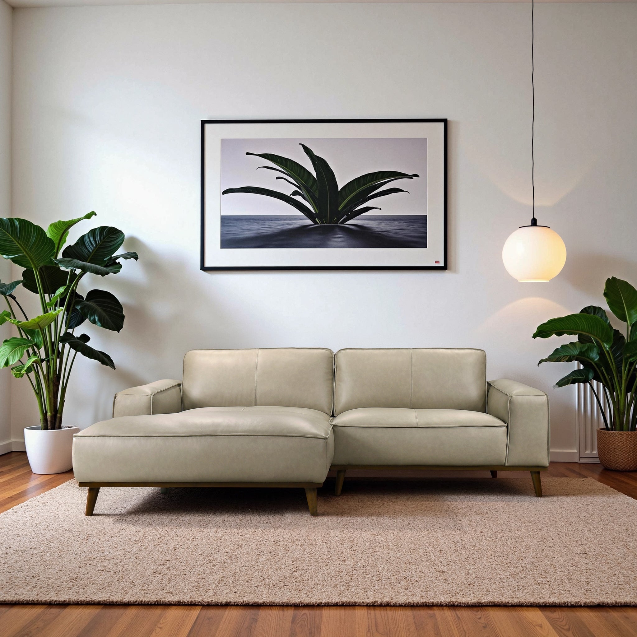 Kerrville Premium Leather Sectional with Chaise - Ashcroft Furniture