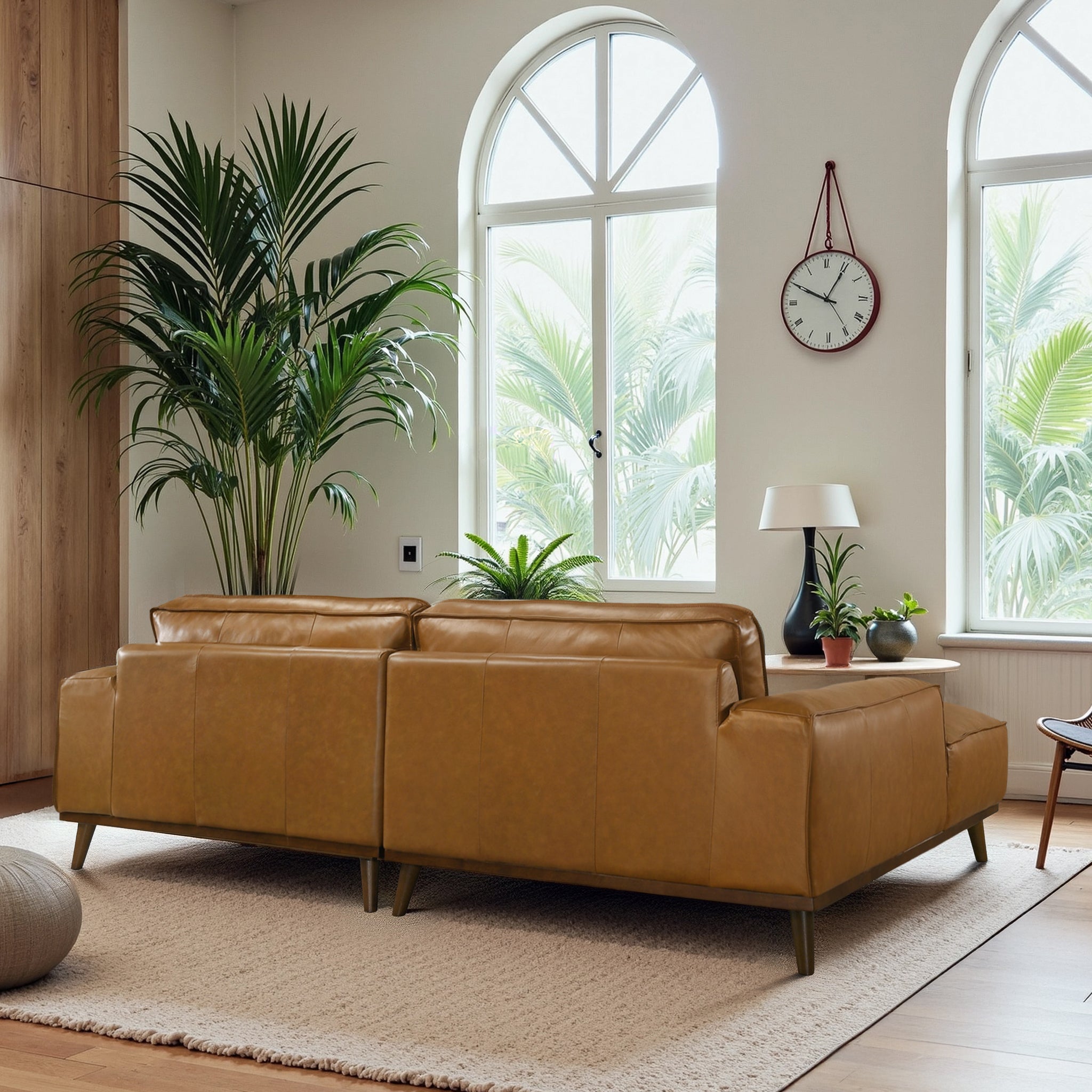 Kerrville Premium Leather Sectional with Chaise - Ashcroft Furniture