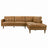 Lucco Top-Grain Leather Sectional Sofa & Chaise with Solid Wood Legs - Ashcroft Furniture