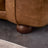 Mila Modern Brown Genuine Leather Sofa - Ashcroft Furniture