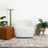 Mina White Boucle Swivel Chair - Ashcroft Furniture