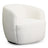 Mina White Boucle Swivel Chair - Ashcroft Furniture