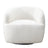 Mina White Boucle Swivel Chair - Ashcroft Furniture