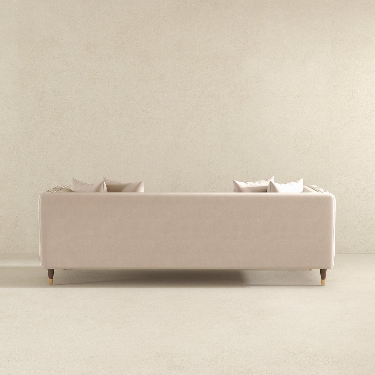 Nora 3-Seater Velvet Sofa | Minimalist Nordic Design with Solid Wood Base | Ashcroft Imports Furniture
