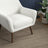 Panom White Boucle Lounge Chair