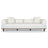 Richardson Modern Velvet Upholstered Sofa with Solid Wood Legs & Loose Pillows - Ashcroft Imports Furniture