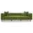 Richardson Modern Velvet Upholstered Sofa with Solid Wood Legs & Loose Pillows - Ashcroft Imports Furniture