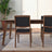 Cary Mid-Century Modern Vegan Leather Dining Chair - Ashcroft Furniture