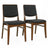 Cary Mid-Century Modern Vegan Leather Dining Chair - Ashcroft Furniture