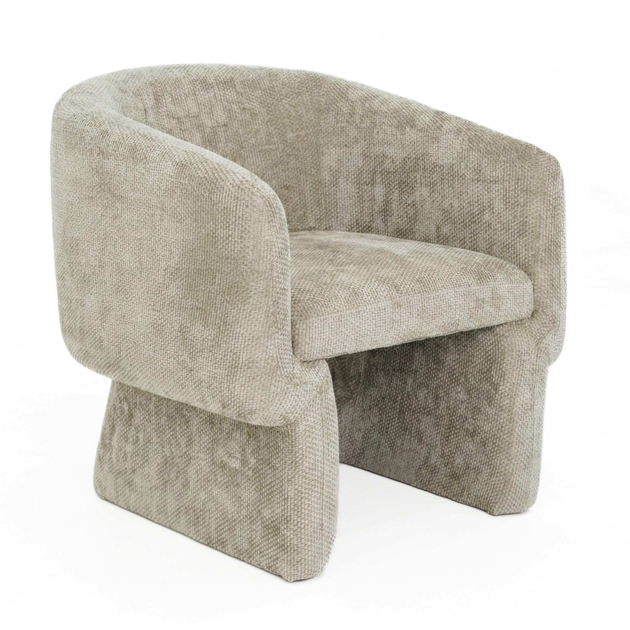 Wichita Contemporary No-Assembly Lounge Chair with Chenille Upholstery - Ashcroft Imports Furniture