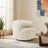 Thornton Chenille Upholstered Swivel Barrel Chair with Foam-Padded Support | Ashcroft Imports Furniture