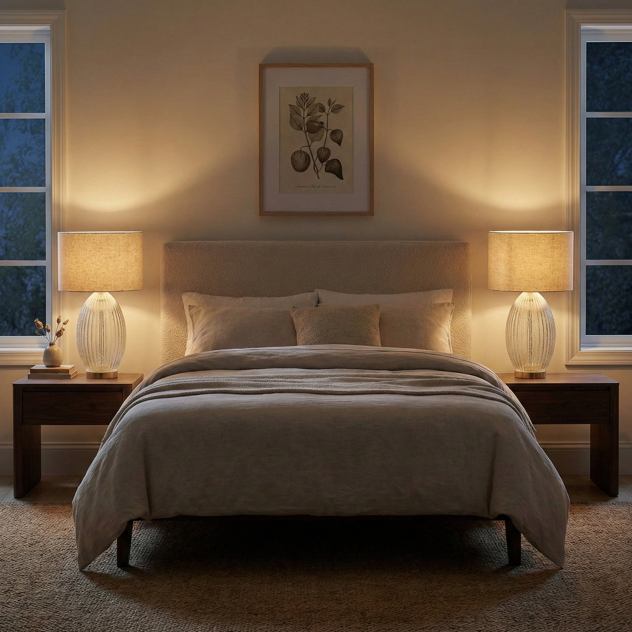 Aurora Ribbed Glass Table Lamp | Clear Fluted Body & Golden Brass Accents | Ashcroft Imports Furniture
