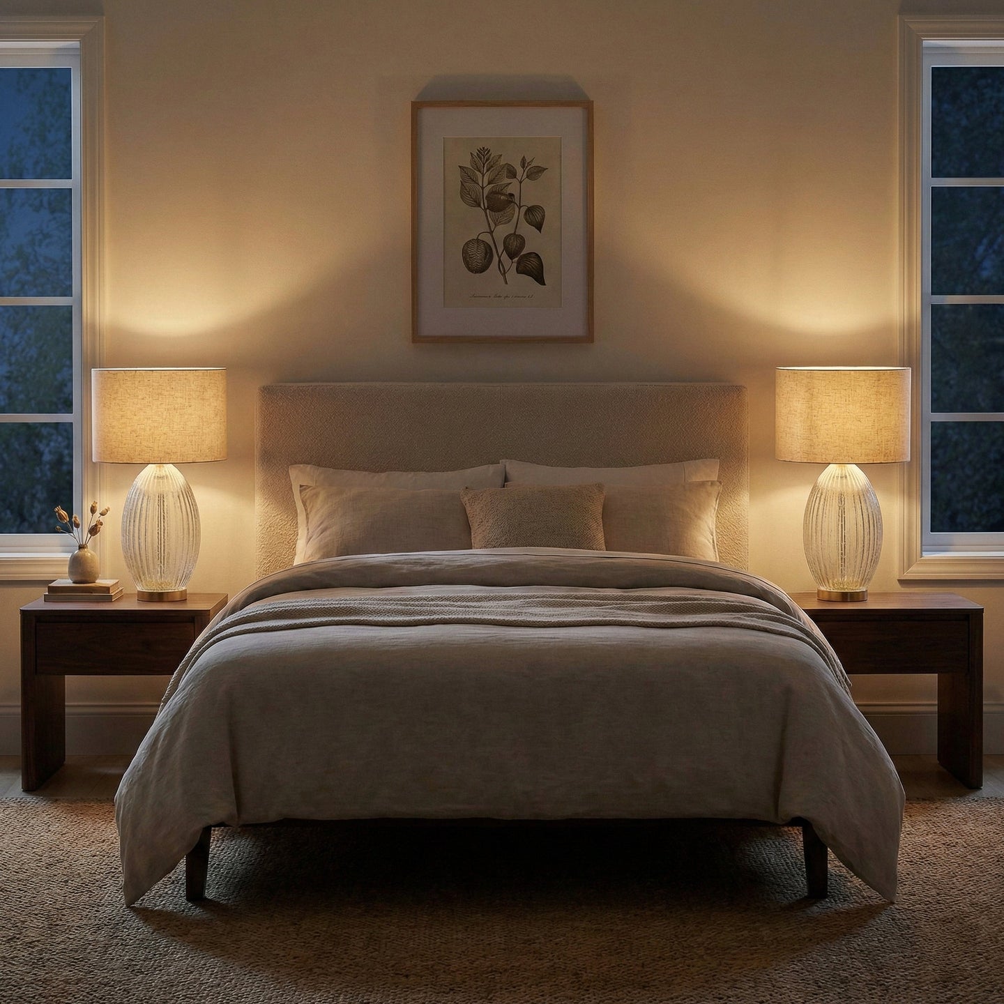 Aurora Ribbed Glass Table Lamp | Clear Fluted Body & Golden Brass Accents | Ashcroft Imports Furniture