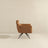 Camila Mid-Century Modern Swivel Armchair | Genuine Leather &amp; Qubic Design | Ashcroft Imports Furniture