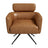 Camila Mid-Century Modern Swivel Armchair | Genuine Leather &amp; Qubic Design | Ashcroft Imports Furniture