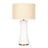 Cascade Glass Table Lamp | Off-White Opal Glass Shade & Polished Gold Base | Ashcroft Furniture Imports