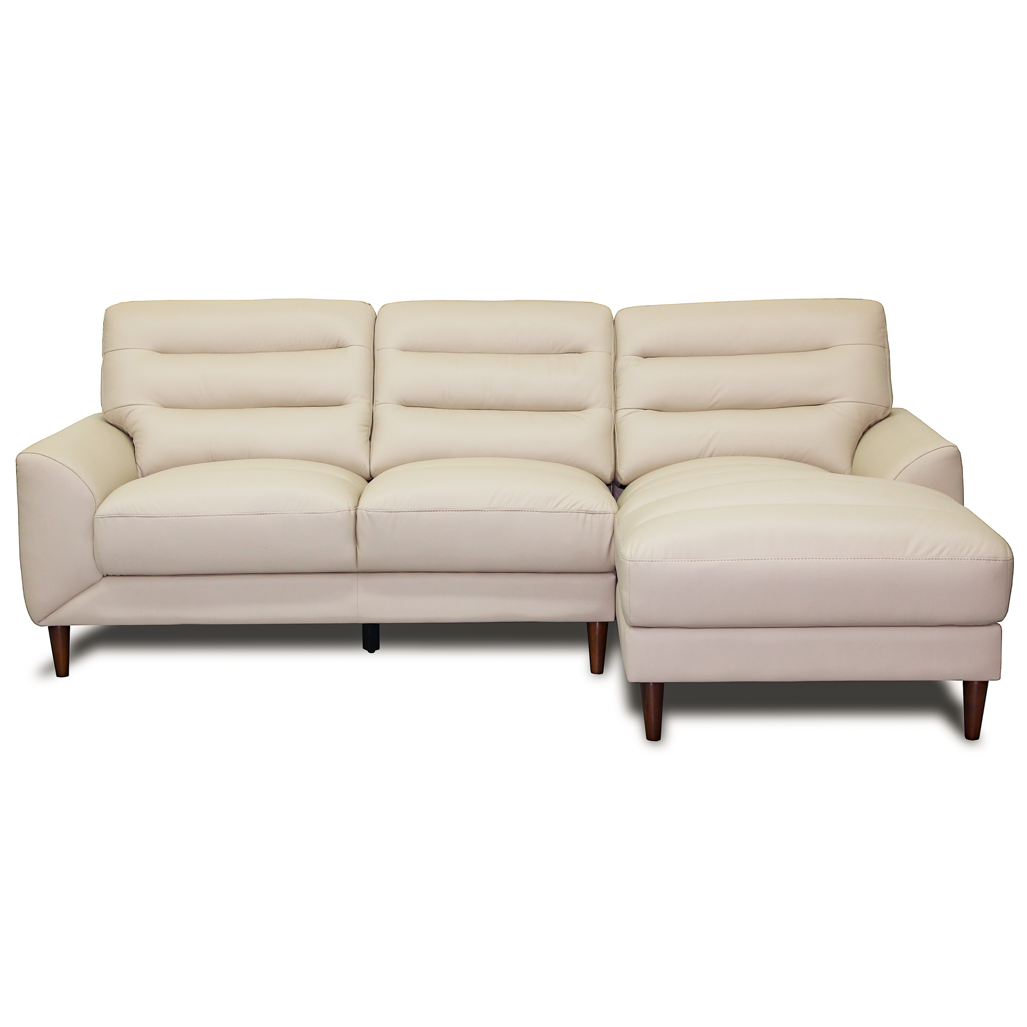 Clarion 3-Seater Genuine Leather Sectional Sofa with Right-Facing Chaise | Ashcroft Imports Furniture