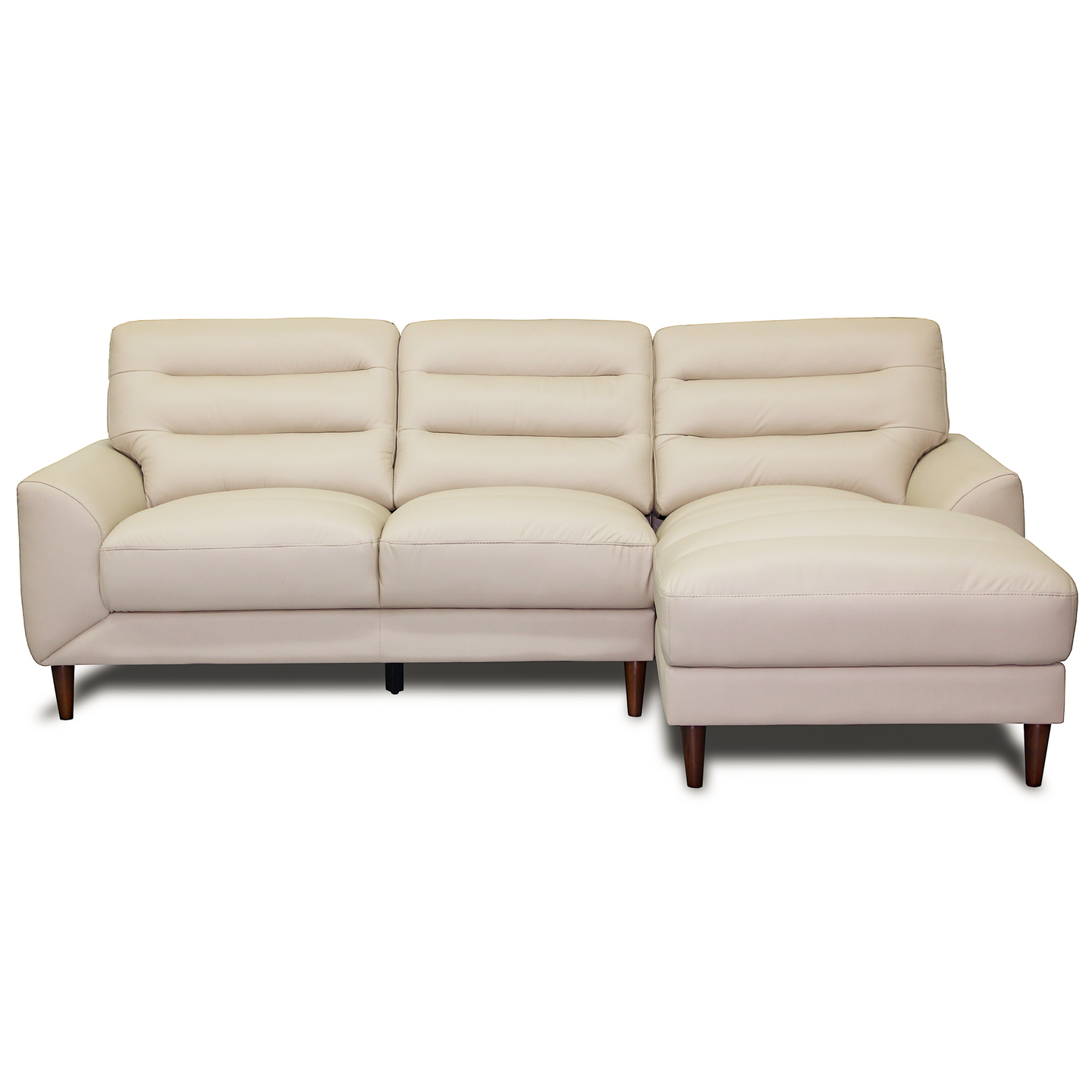Clarion 3-Seater Genuine Leather Sectional Sofa with Right-Facing Chaise | Ashcroft Imports Furniture