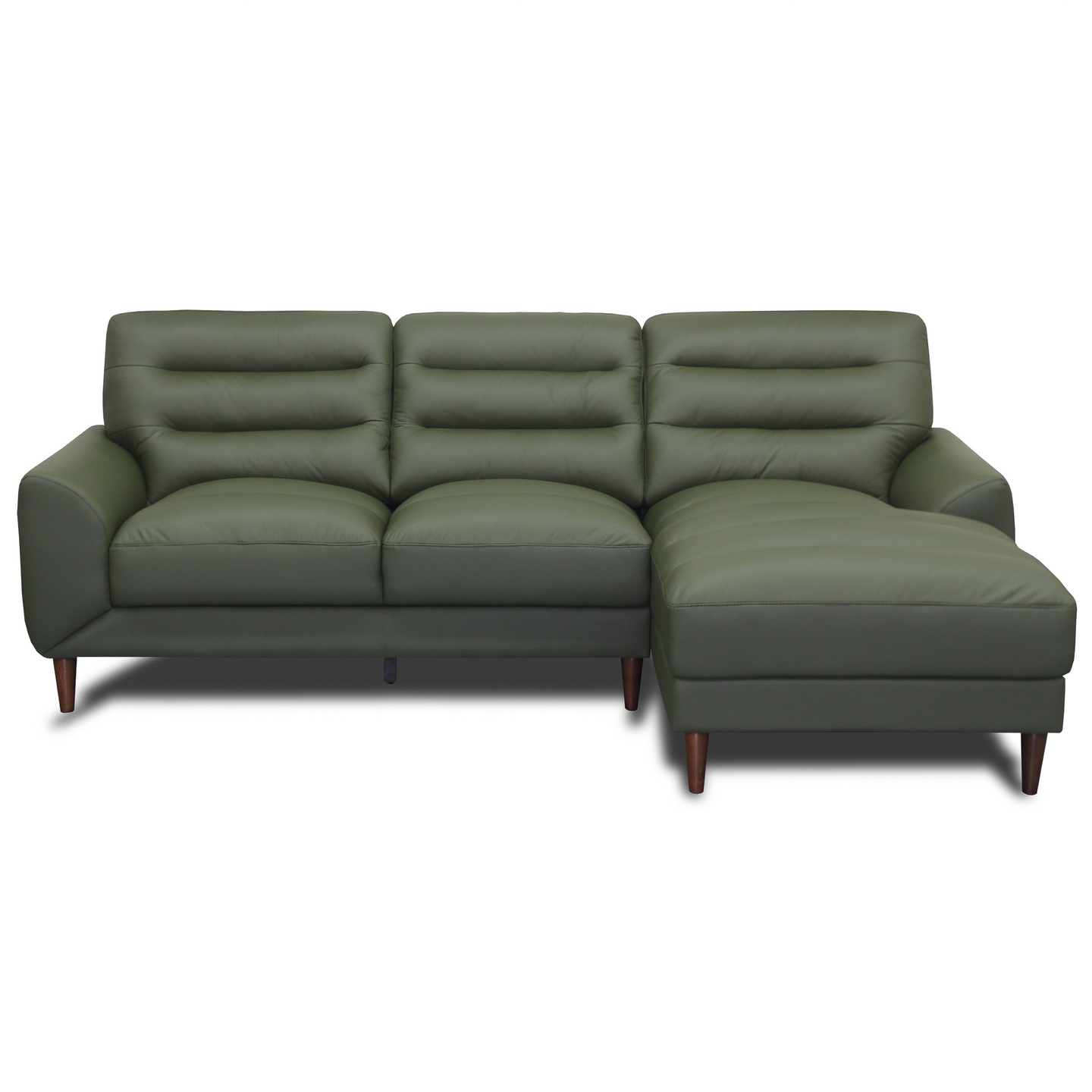Clarion 3-Seater Genuine Leather Sectional Sofa with Right-Facing Chaise | Ashcroft Imports Furniture