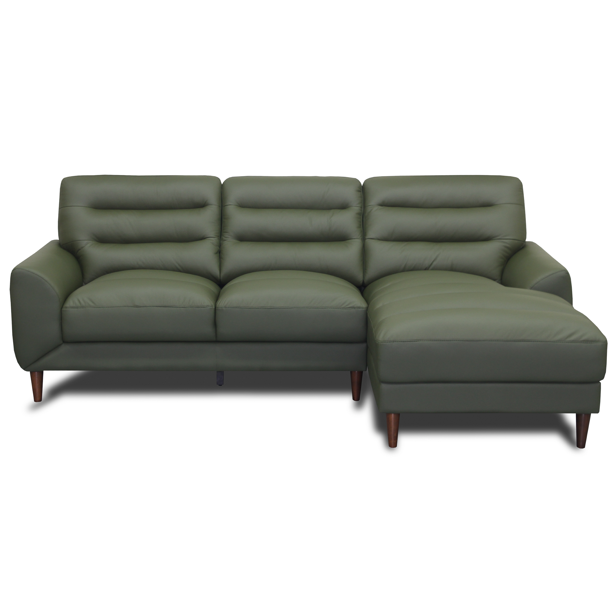Clarion 3-Seater Genuine Leather Sectional Sofa with Right-Facing Chaise | Ashcroft Imports Furniture