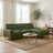 Clarion 3-Seater Genuine Leather Sectional Sofa with Right-Facing Chaise | Ashcroft Imports Furniture