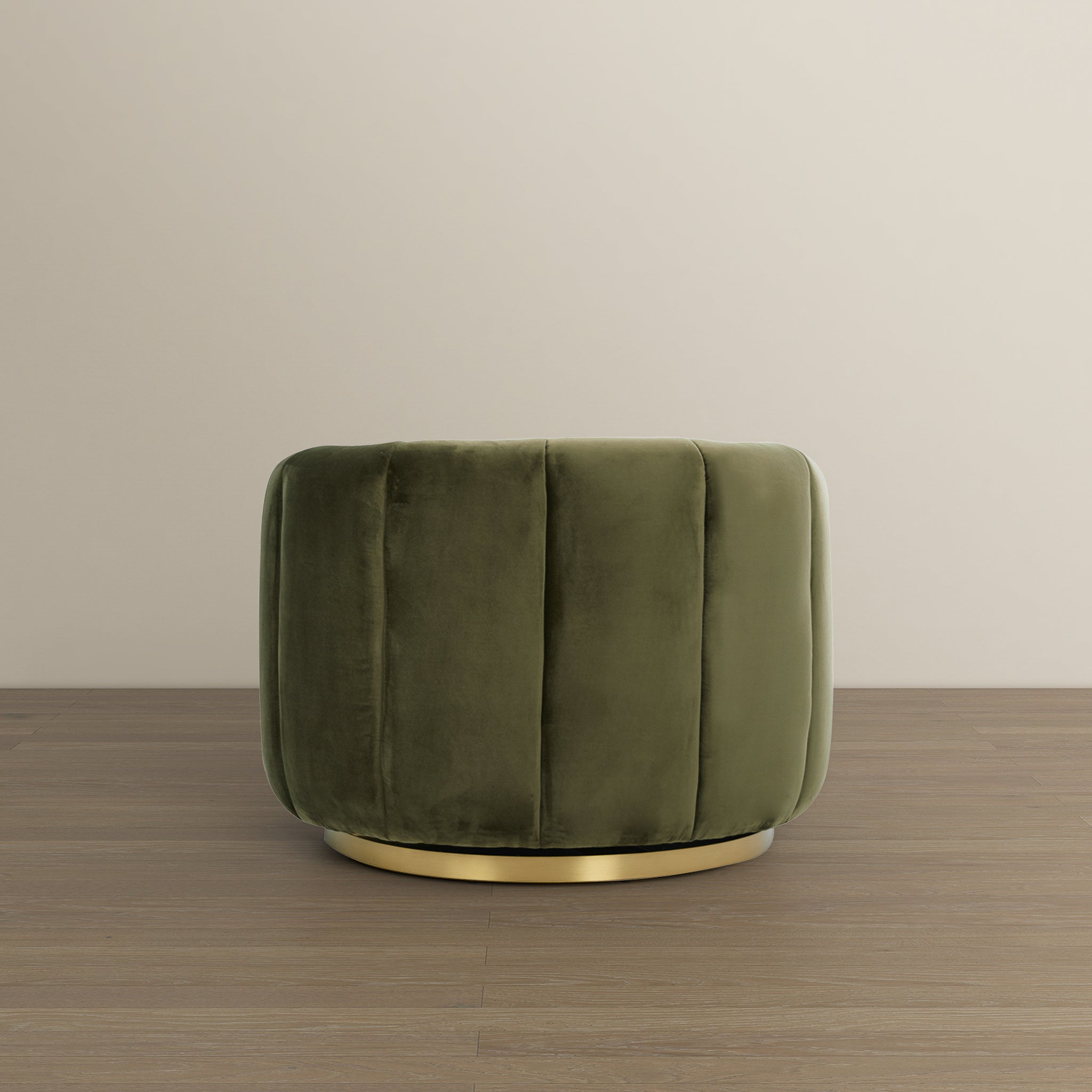 Cosey Mid-Century Modern Swivel Chair with Gold Base | Ashcroft Imports Furniture