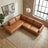 Glander Modern Sectional | Top-Grain Leather & Pocket Spring Support | Ashcroft Imports Furniture