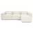 Haledon Family-Size Boucle Sectional with Chaise & Easy Clean | Ashcroft Imports Furniture