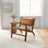 Hendrix Antique Tan Genuine Leather Arm Chair | Ashcroft Imports Furniture