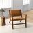 Hendrix Antique Tan Genuine Leather Arm Chair | Ashcroft Imports Furniture