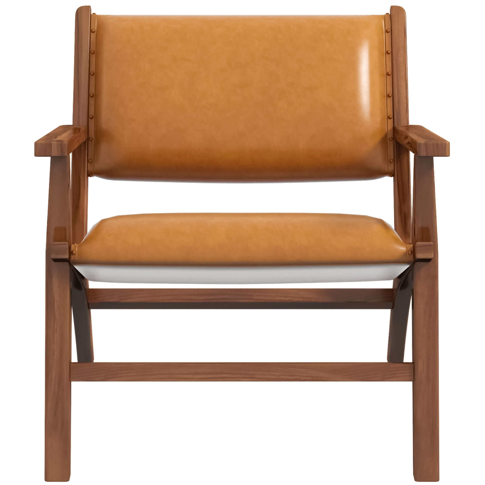 Hendrix Antique Tan Genuine Leather Arm Chair | Ashcroft Imports Furniture