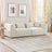 Jefferson Modern Beige Chenille Tuxedo Sofa with Biscuit Tufting | Ashcroft Imports Furniture