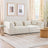 Jefferson Modern Beige Chenille Tuxedo Sofa with Biscuit Tufting | Ashcroft Imports Furniture