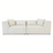 Jefferson Modern Beige Chenille Tuxedo Sofa with Biscuit Tufting | Ashcroft Imports Furniture