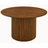 Merlin Round Walnut Dining Table with Sculptural Ribbed Pedestal Base | Ashcroft Imports Furniture
