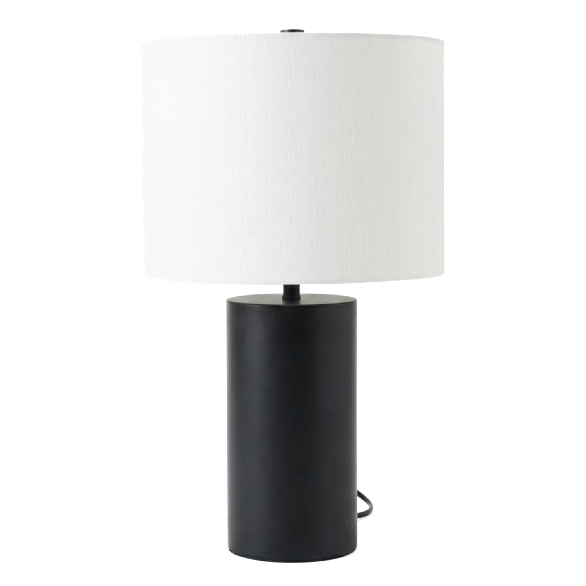 Aura Table Lamp | Matte Black & Bold Block Base 