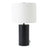 Aura Table Lamp | Matte Black & Bold Block Base 
