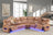 Barcelona Brown Power Reclining Sectional (Power Headrests) (ETA 7/29)